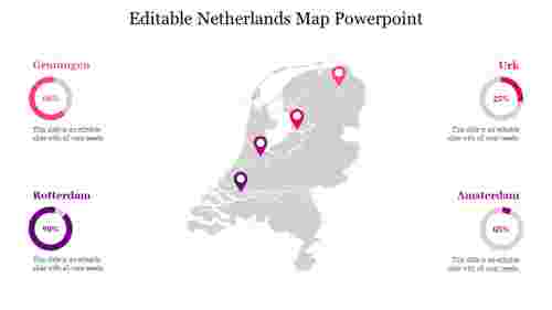 Editable Netherlands Map Powerpoint